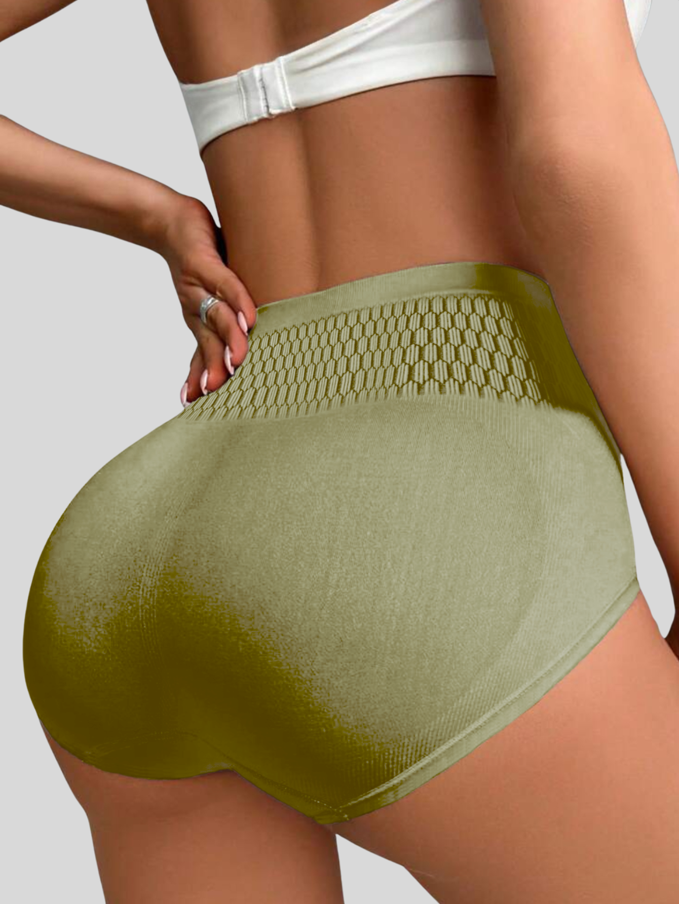 Foto 4 pulgar | Set 2 Panty Faja Mujer Cyf-010-px2 Verde Y Amarillo Moldeadora Con Compresión Zonal