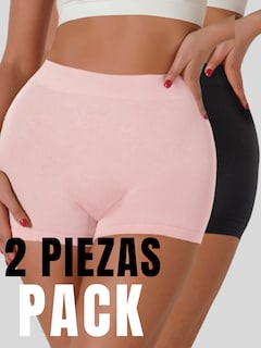 Foto 5 | Panty Fajas Boxer para Mujer Levanta Glúteos 2 Piezas