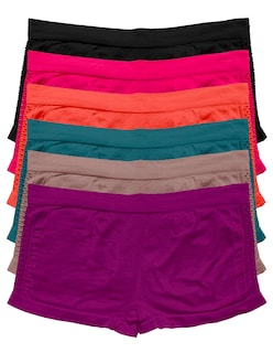 Foto 2 | Set De 6 Boxer Para Mujer Tatys Fashion Con 6 Colores Diferentes