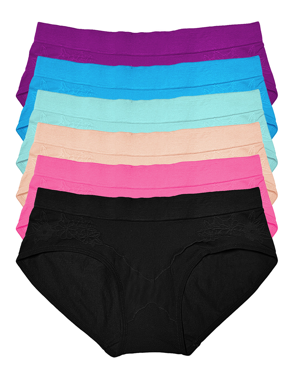Foto 4 pulgar | Pack de 6 Pantaletas Corte Francés Tatys Fashion Multicolor