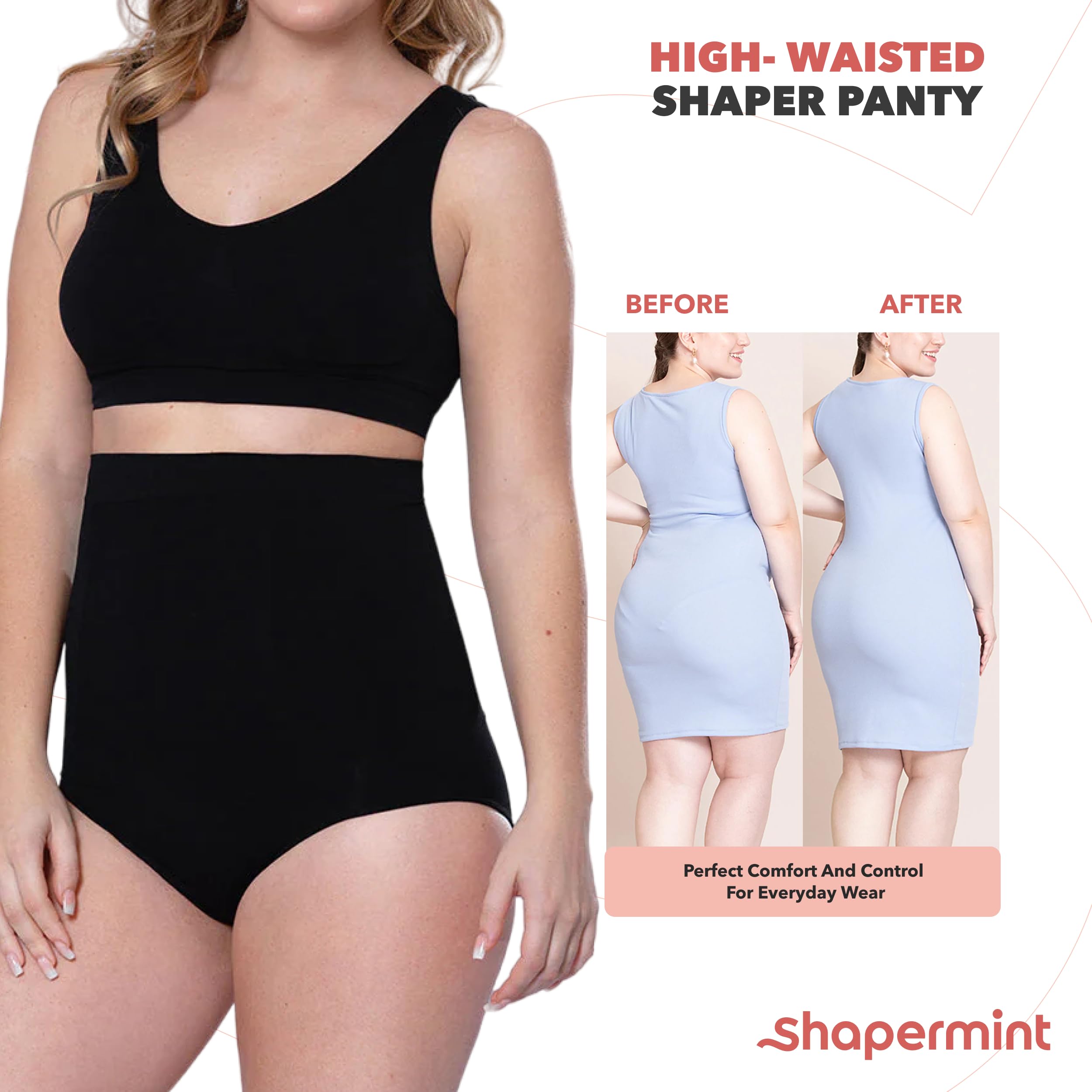 Foto 6 pulgar | Bragas Body Shaper Shapermint Tummy Control para Mujer - Venta Internacional