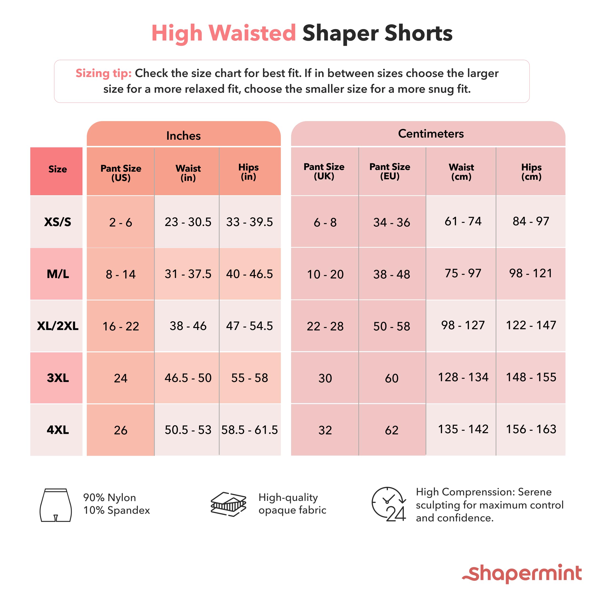 Foto 3 pulgar | Pantalones Cortos Moldeadores de Cuerpo Shapermint Talle Alto Shapewear Nude - Venta Internacional