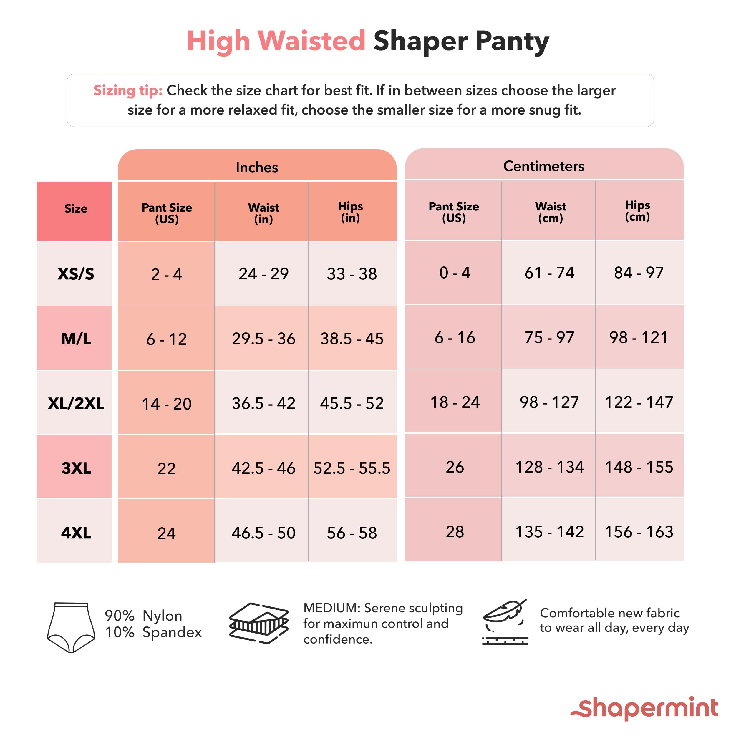 Foto 3 pulgar | Body Shapewear Shapermint Tummy Control para Mujer - Venta Internacional