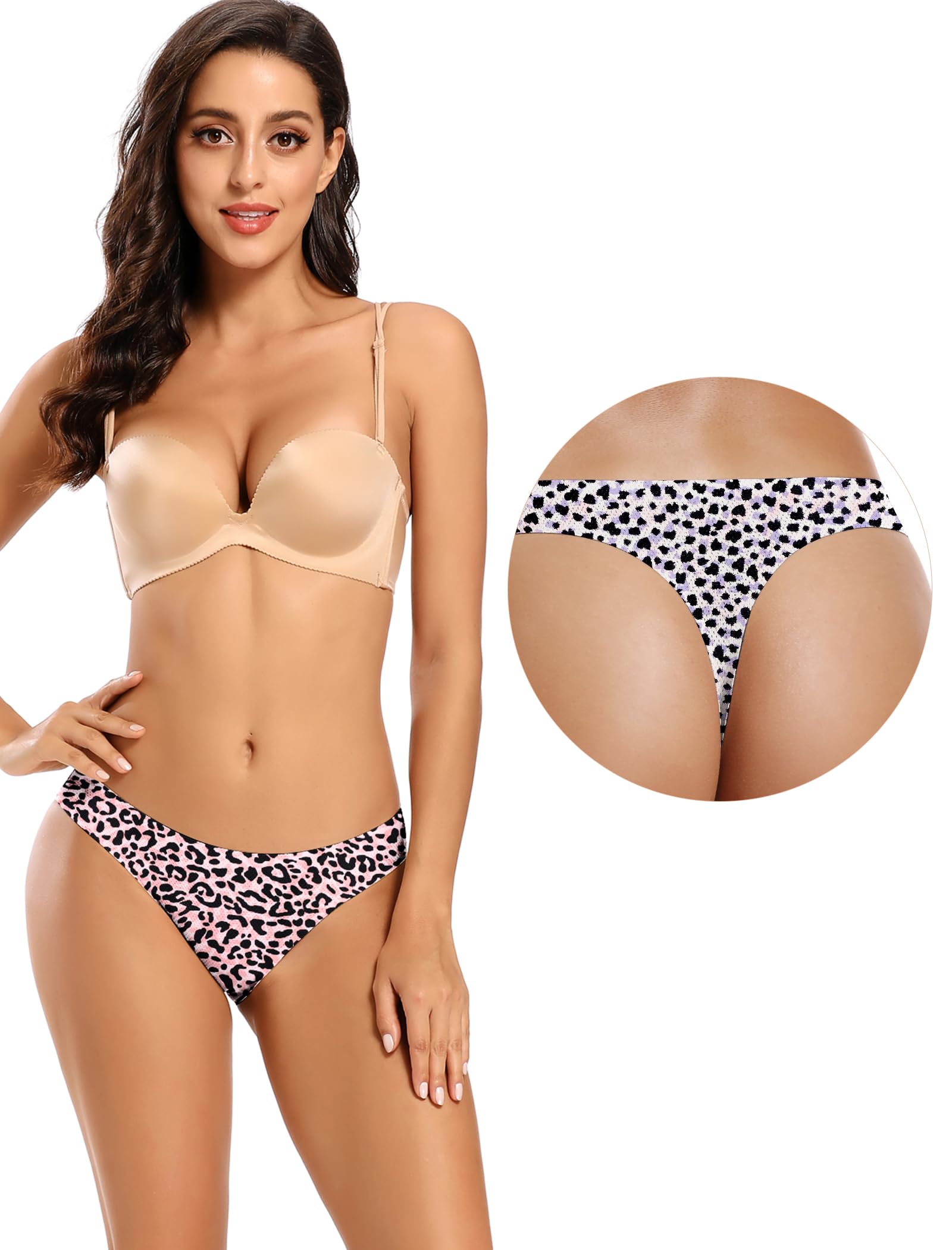 Foto 5 pulgar | Tangas Voenxe Seamless No Show, Ropa Interior Para Mujer, Paquete De 5 A 10 - Venta Internacional.