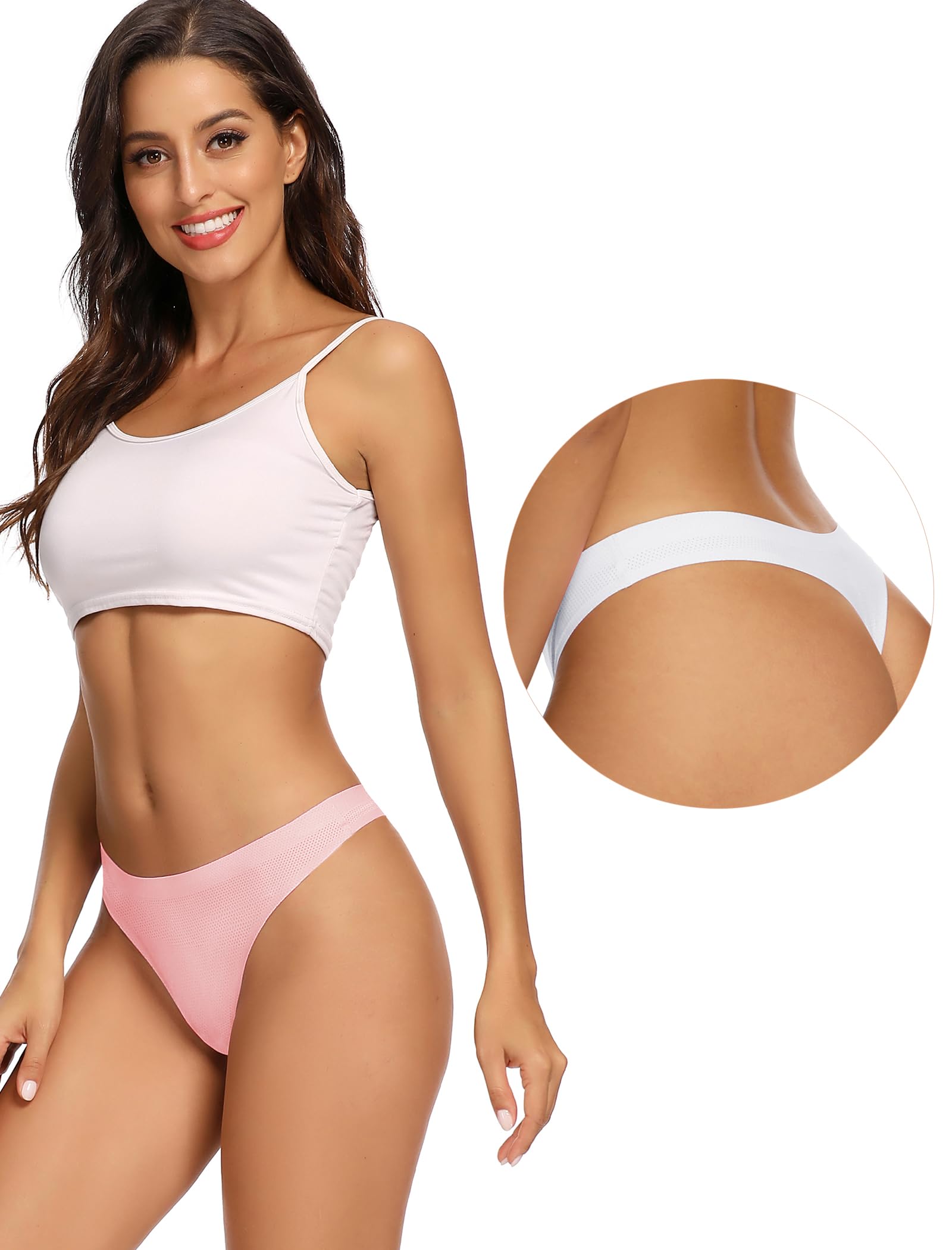 Foto 4 pulgar | Tangas Sin Costuras Underwear Voenxe Para Mujer, Paquete De 5 - Venta Internacional.