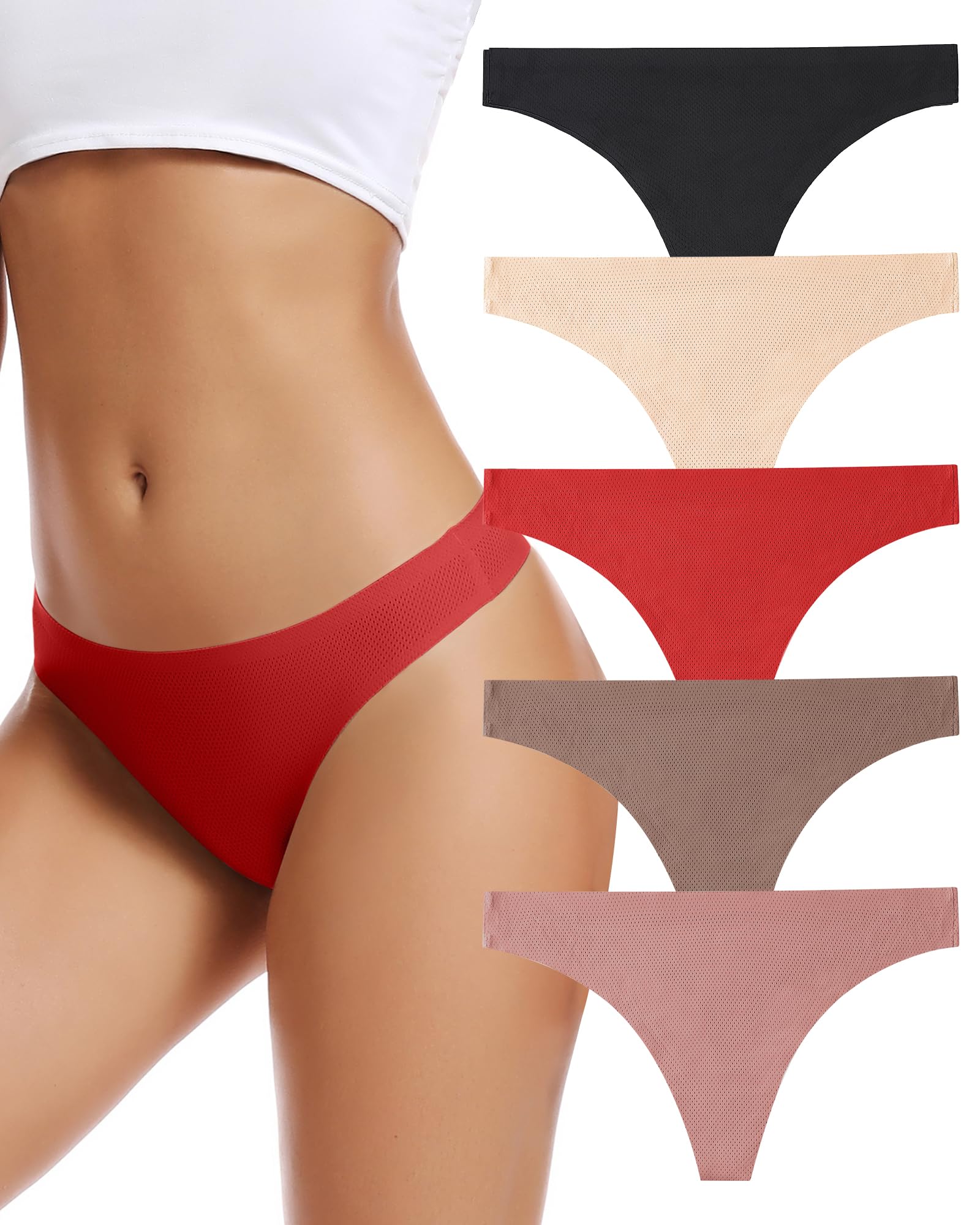 Tanga Voenxe Seamless Para Mujer, Paquete De 5 - Venta Internacional. $622