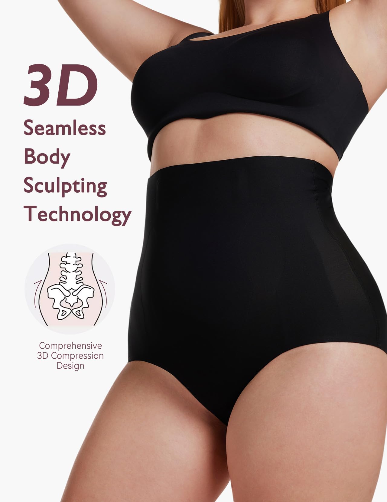 Foto 5 pulgar | Shapewear Momcozy, Control Abdominal De Cintura Alta Para Mujer - Venta Internacional.