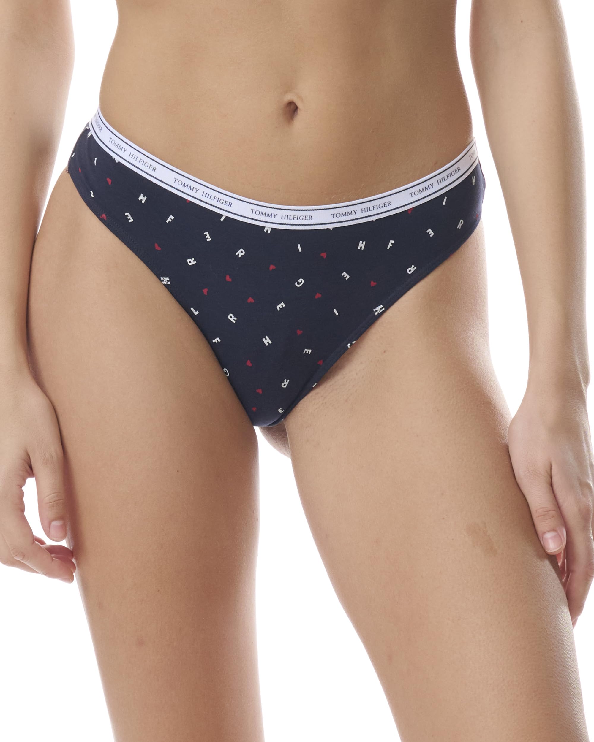 Foto 2 | Tanga Tommy Hilfiger con Logotipo Clásico de Algodón 5 piezas para Mujer - Venta Internacional