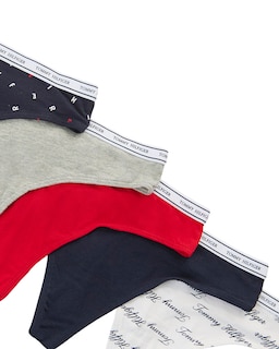 Foto 4 | Tanga Tommy Hilfiger con Logotipo Clásico de Algodón 5 piezas para Mujer - Venta Internacional