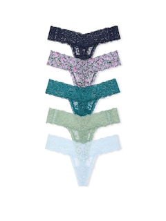 Foto 1 | Tanga Victoria's Secret Lace Para Mujer (m), Paquete De 5 - Venta Internacional.