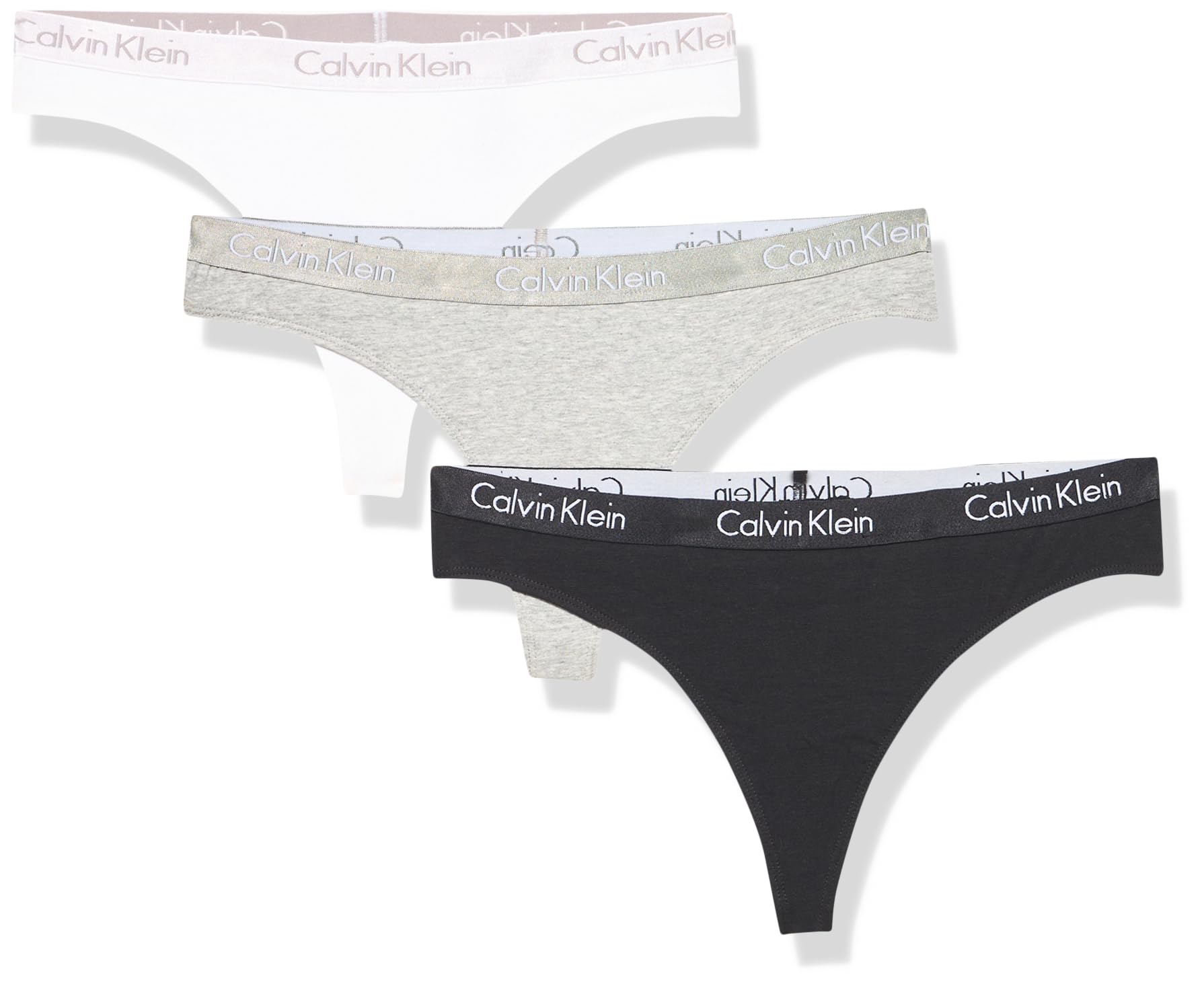 Tanga Calvin Klein Motive De Algodón, Paquete Múltiple Para Mujer - Venta Internacional.