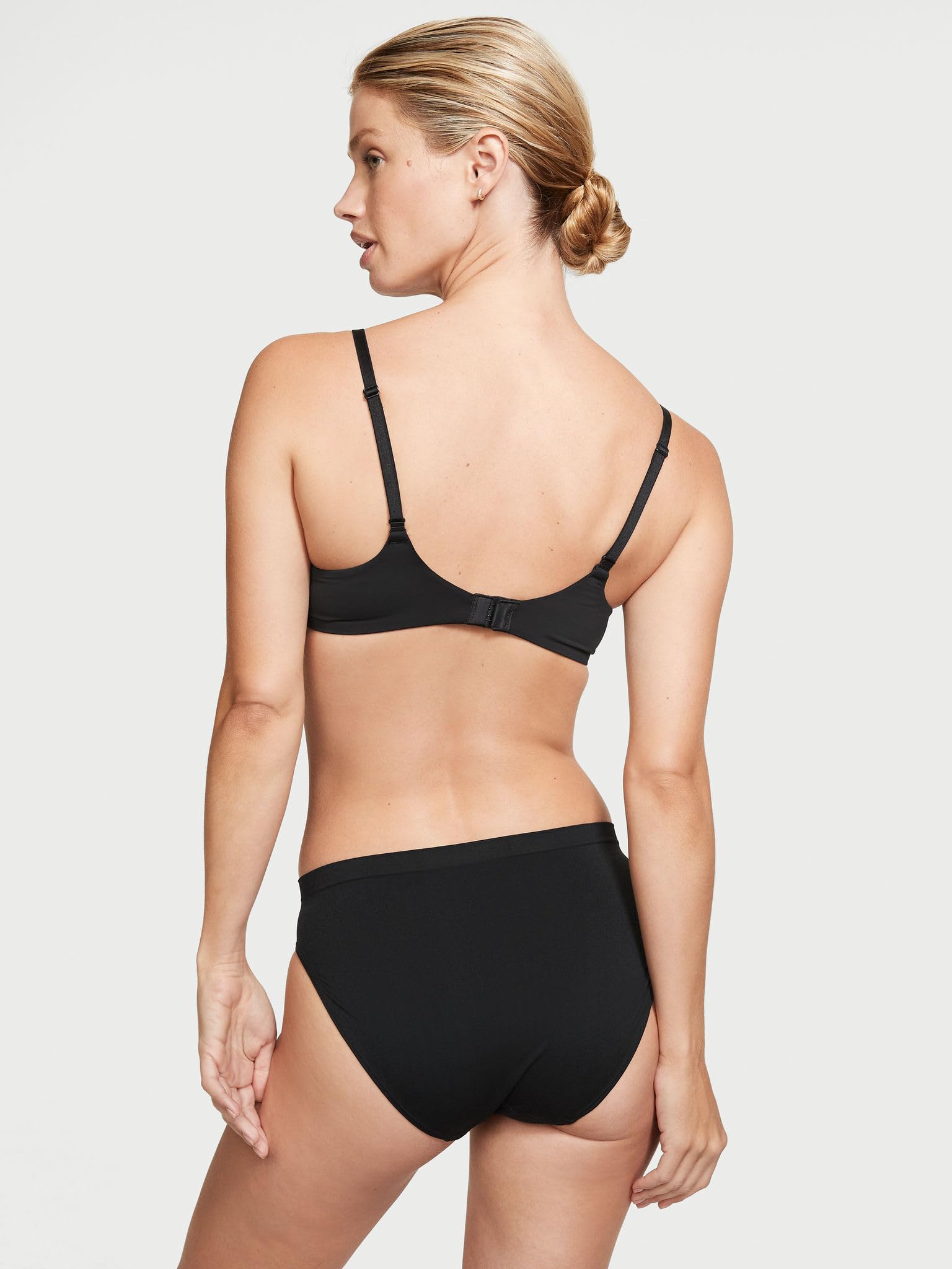 Foto 4 pulgar | Calzoncillos Sin Costuras De Panty Victoria's Secret, Pernera Alta, Color Negro, Paquete De 4 - Venta Internacional.