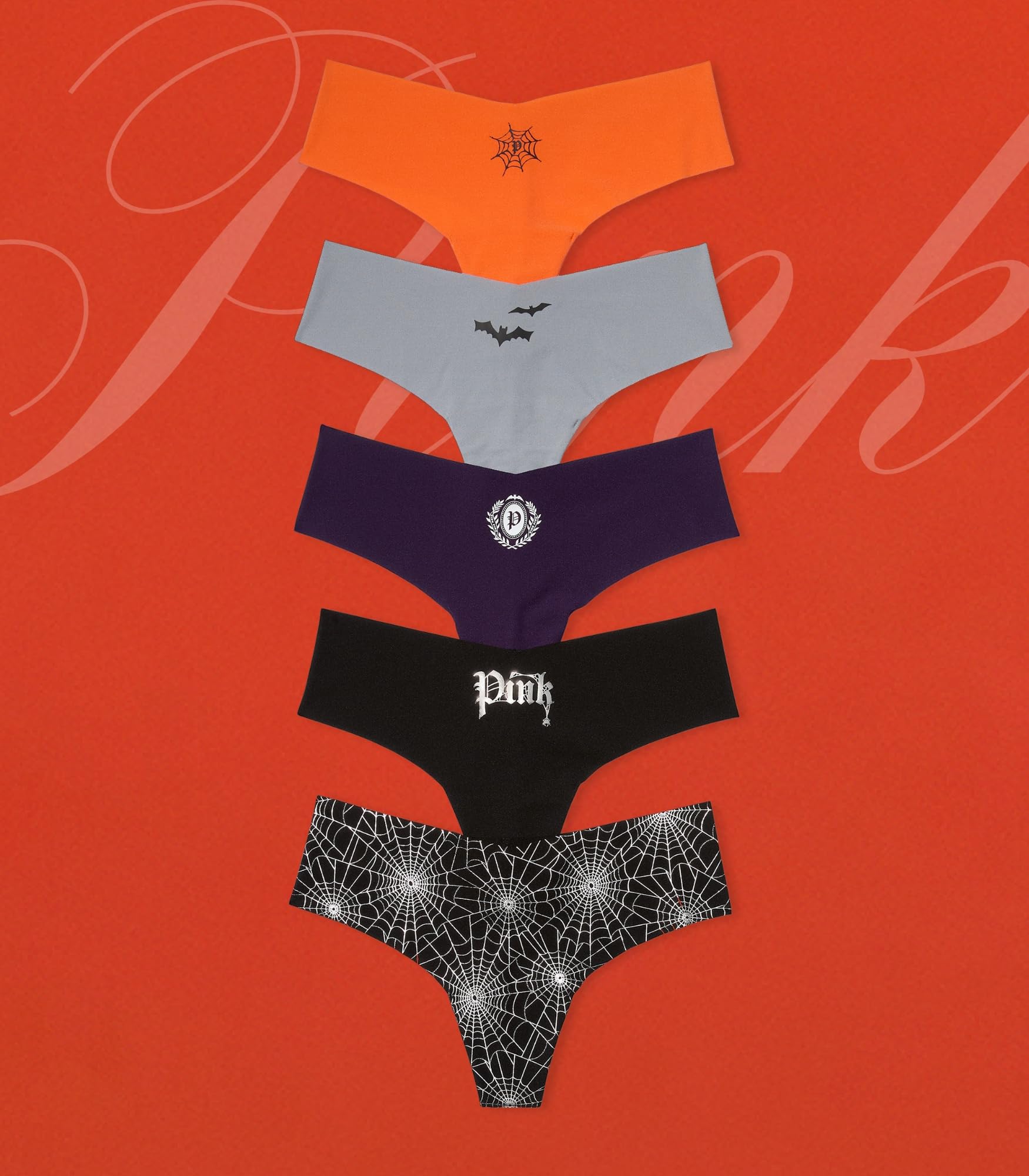 Foto 4 pulgar | Tanga Victoria's Secret Pink No Show Halloween - Venta Internacional.