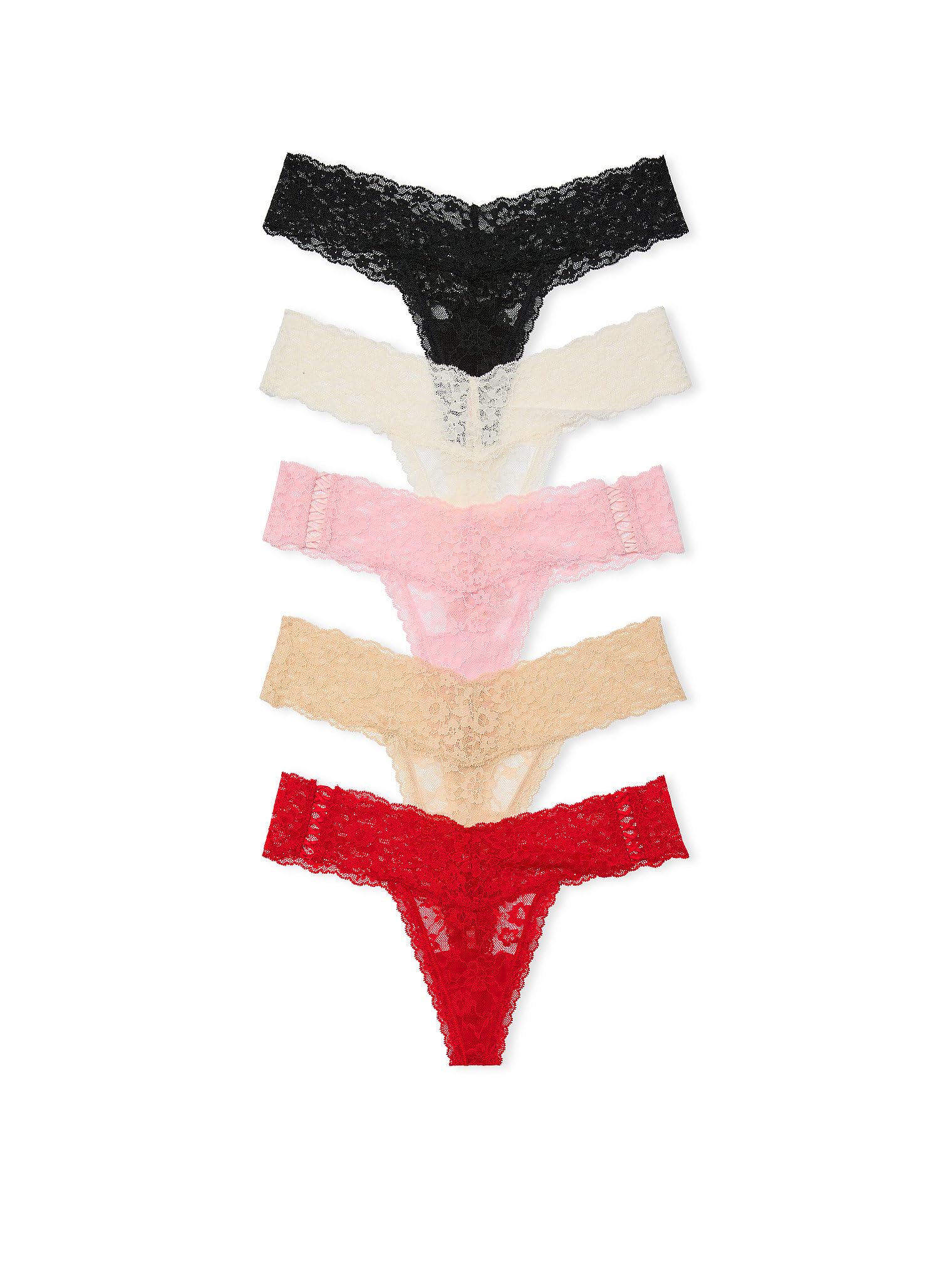 Foto 2 pulgar | Tanga Victoria's Secret Lace Para Mujer (l), Paquete De 5 - Venta Internacional.