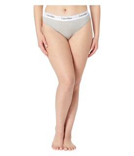 Foto 1 | Tanga Calvin Klein de Algodón Gris Jaspeado para Mujer - Venta Internacional