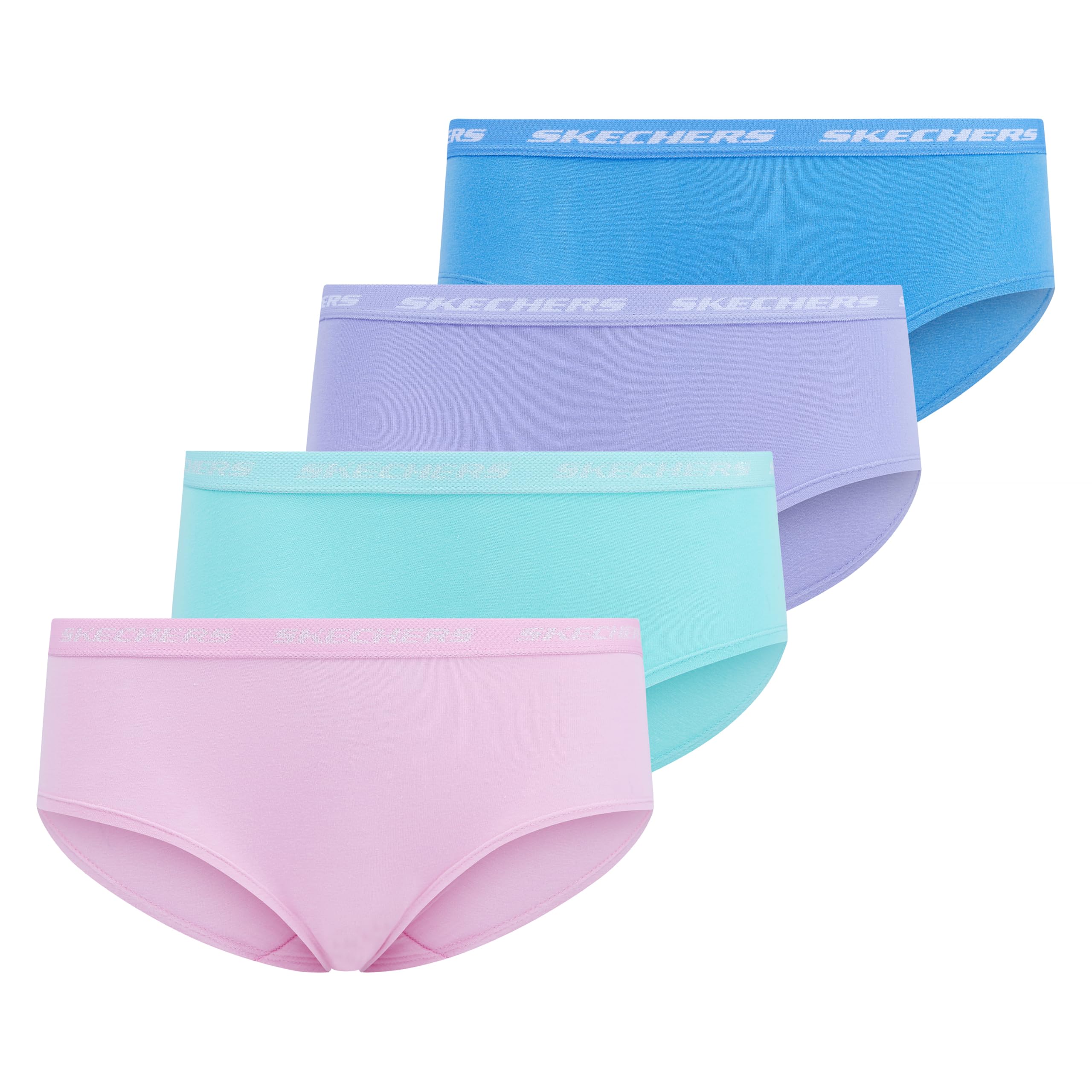 Foto 1 | Bragas De Algodón Skechers Para Niñas, Paquete De 5 Y 4 Paquetes - Venta Internacional.