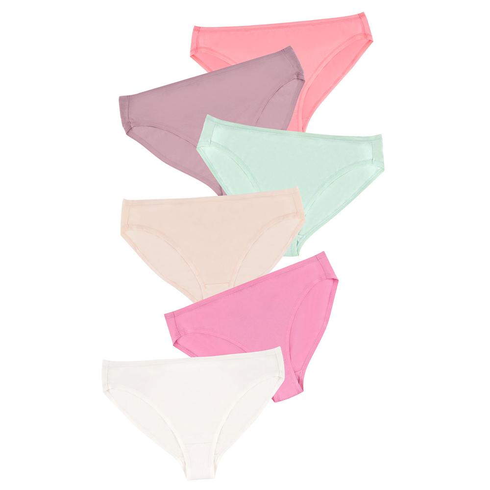Foto 5 pulgar | Paquete de 6 Panties Corte Francés Ilusión 79027 Multicolor