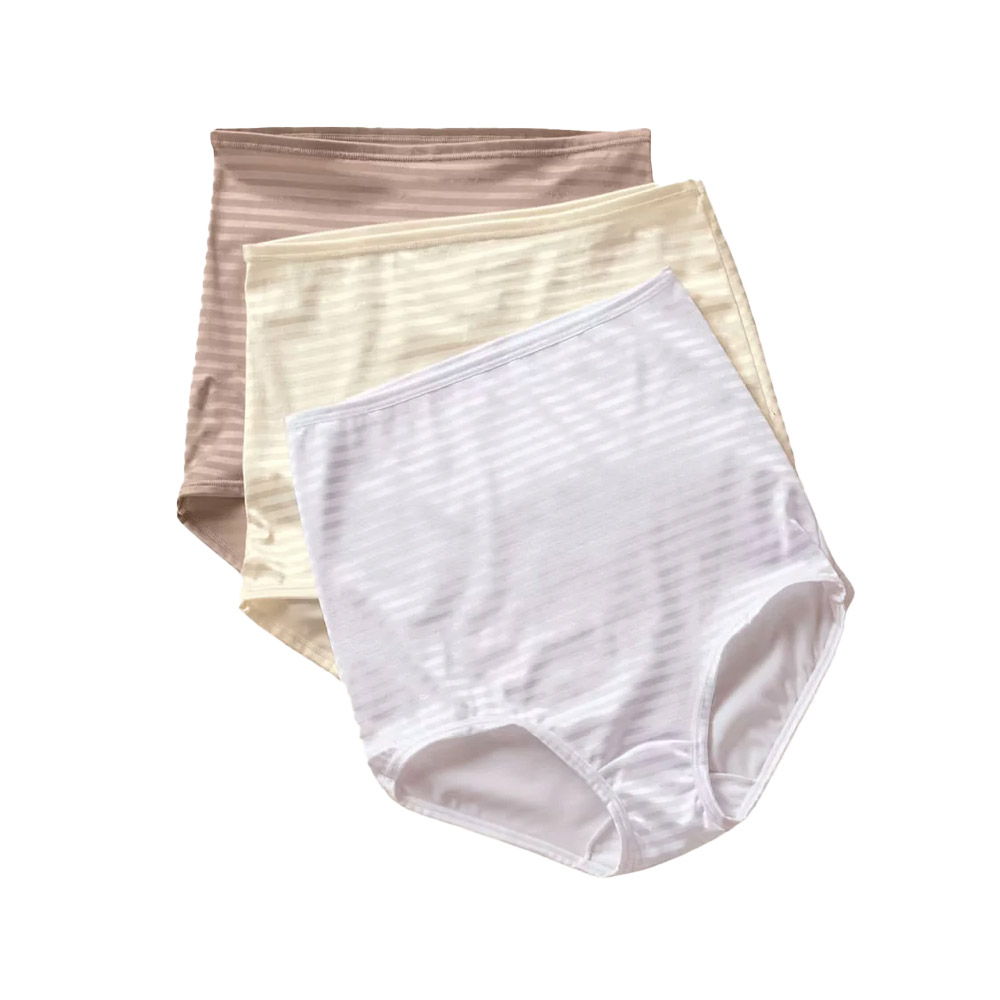 Panties Clásicas Leonisa Multicolor de Máximo Cubrimiento 3 Piezas