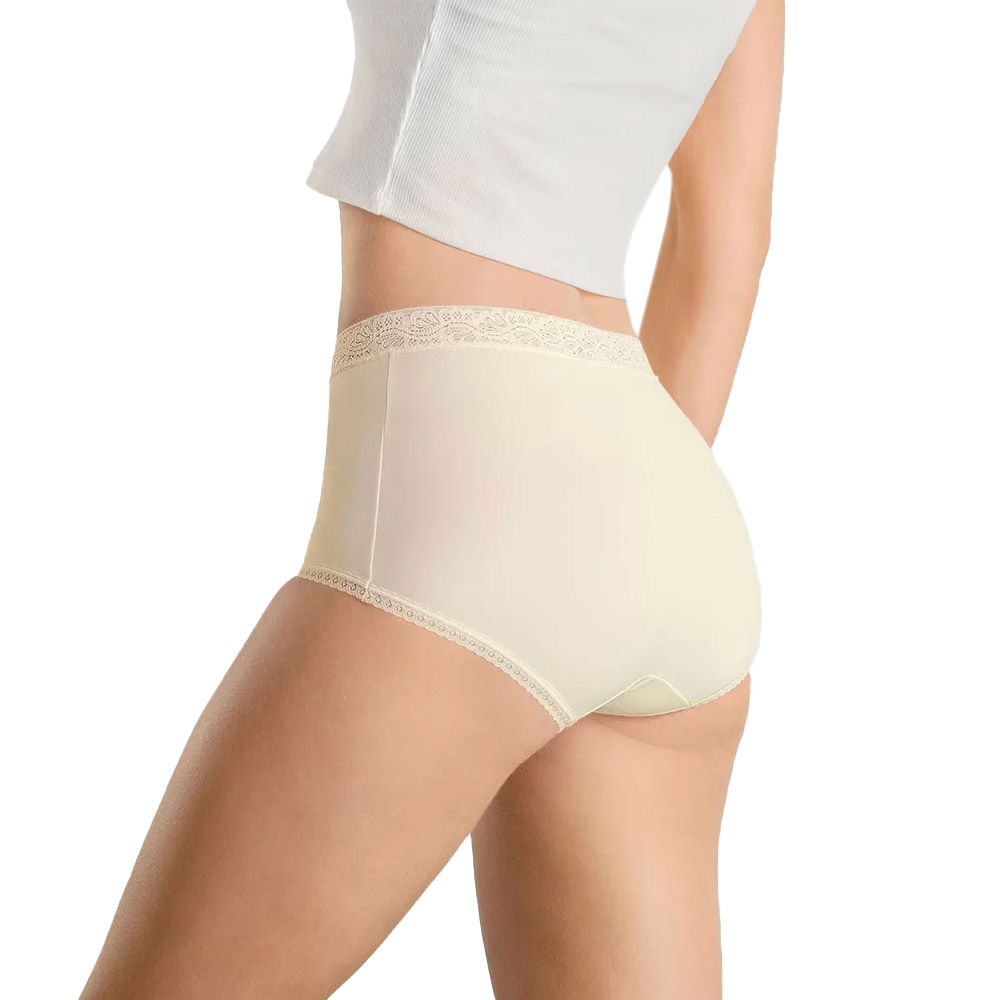 Foto 3 pulgar | Panties Clásicas Leonisa con Toques de Encaje 3 Piezas