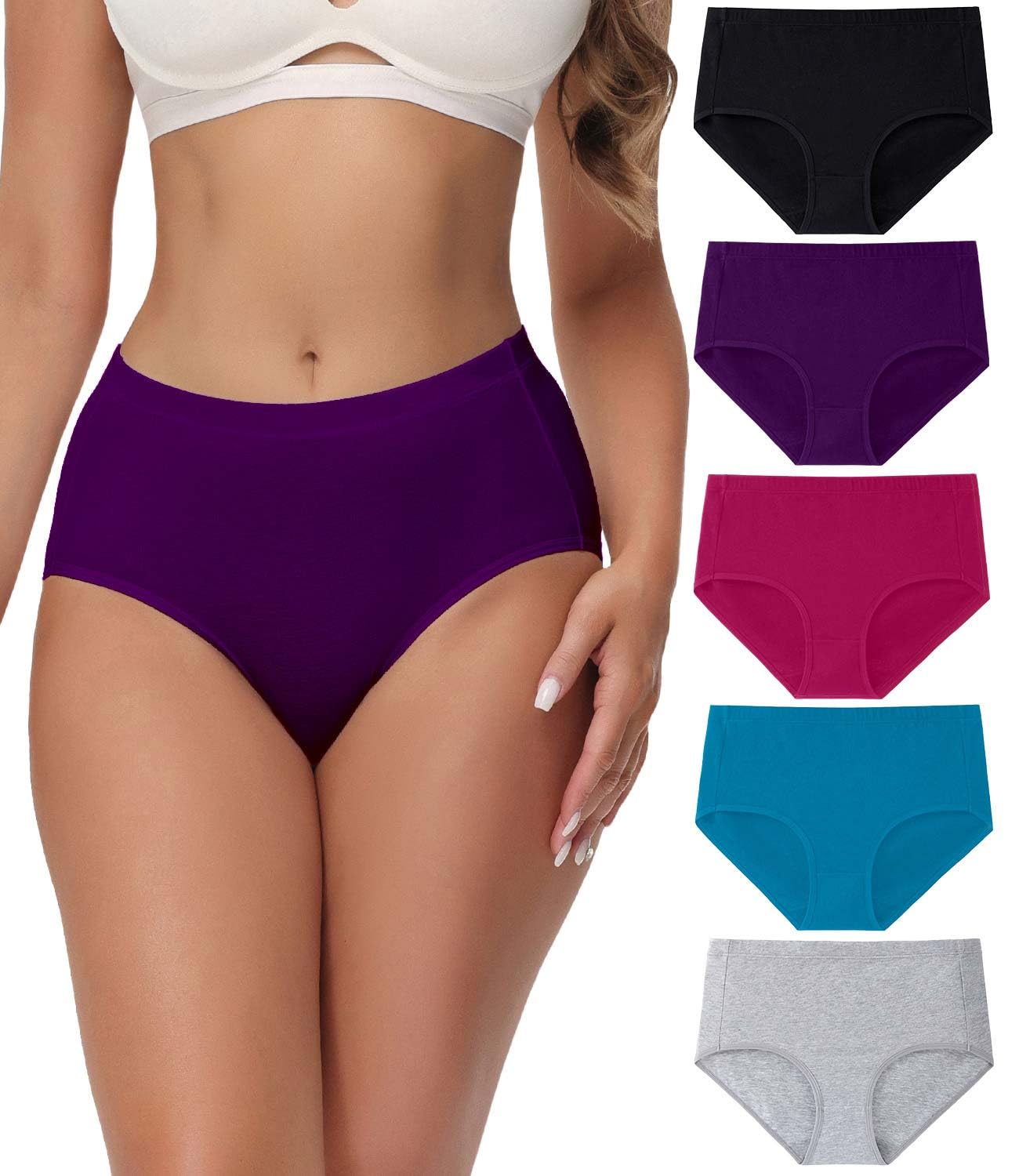 Calzoncillos Para Posparto Wirarpa, Algodón, Para Mujer, Paquete De 5 - Venta Internacional.
