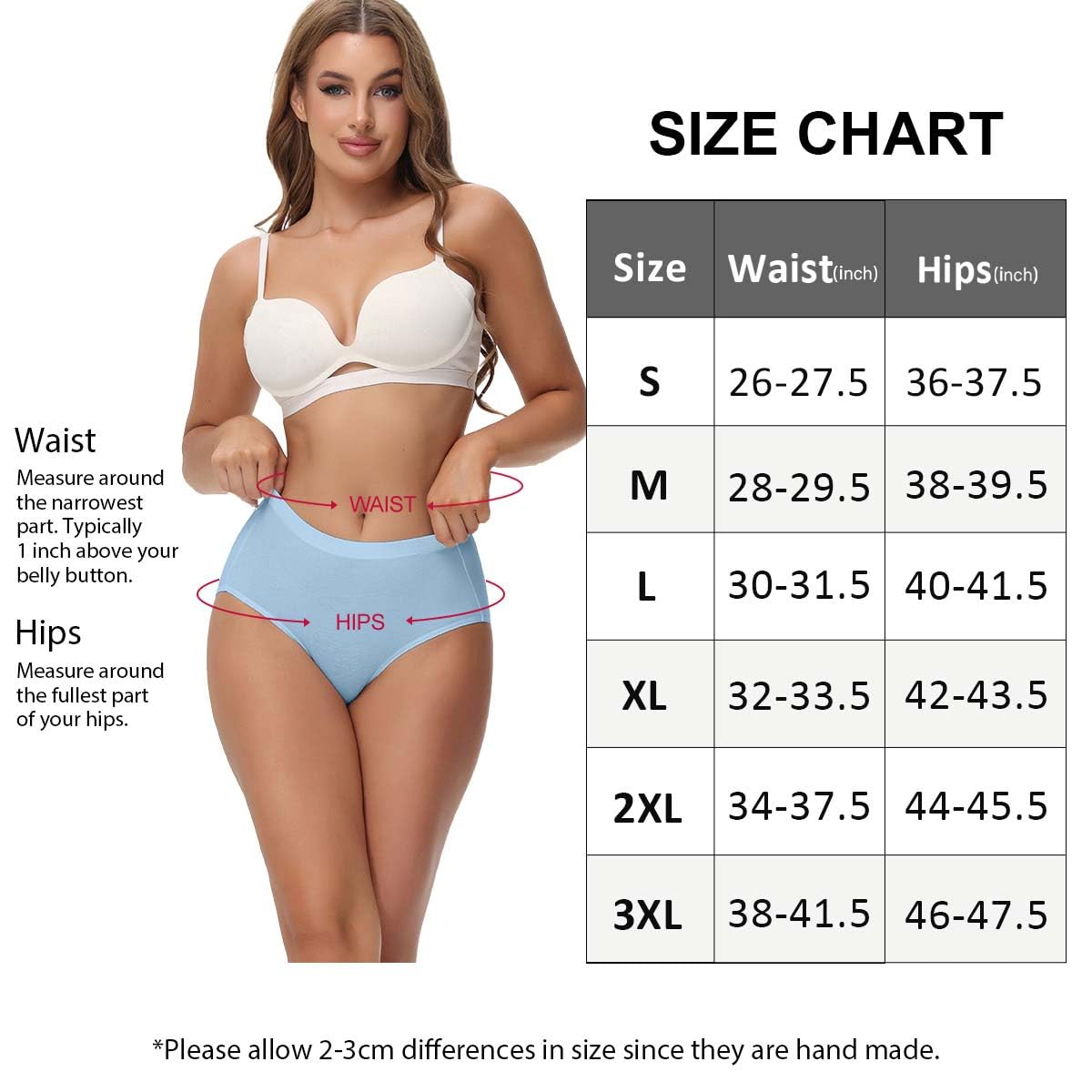 Foto 6 pulgar | Calzoncillos Posparto De Algodón Panties Wirarpa Para Mujer, Paquete De 5 - Venta Internacional.