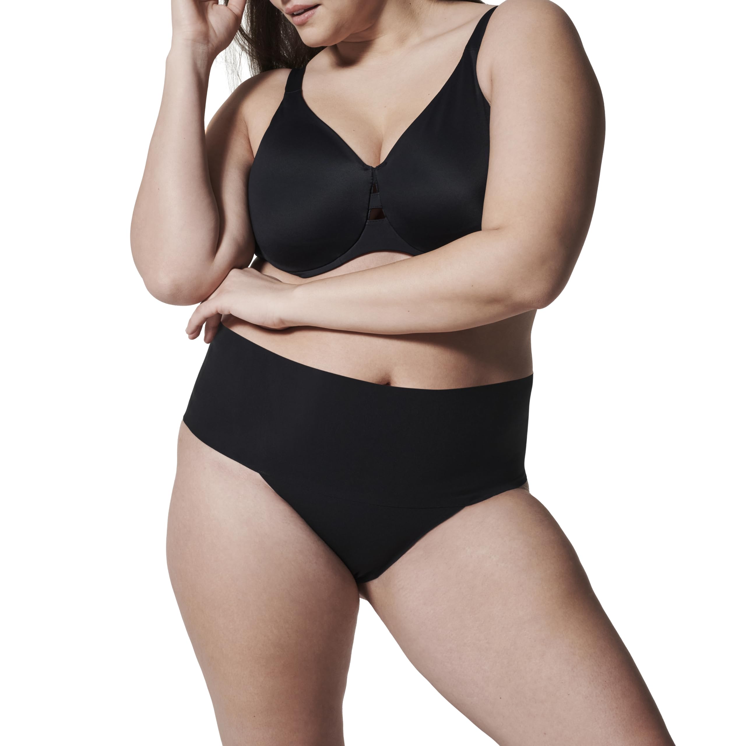 Foto 3 pulgar | Tanga Shapewear Spanx Undie-Detectable Comfort Control Negro - Venta Internacional