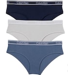 Ropa Interior Hipster Calvin Klein Para Mujer, Paquete De 3, Azul - Venta Internacional.