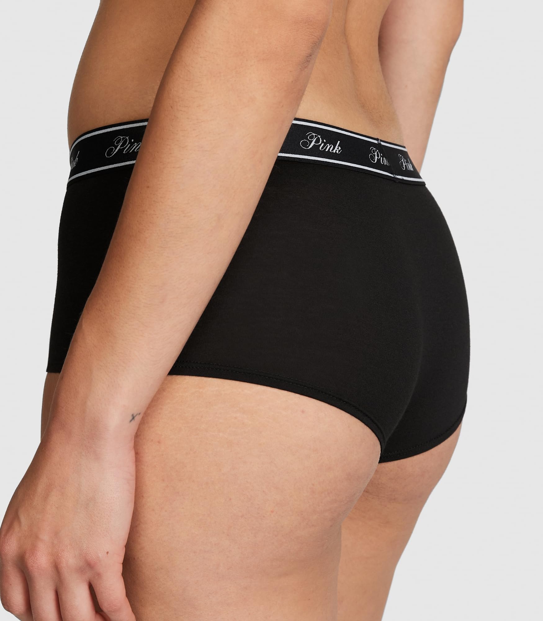 Foto 3 | Pantalones Cortos Victoria's Secret Rosa De Algodón Con Logotipo Para Niño, Talla Xl - Venta Internacional.
