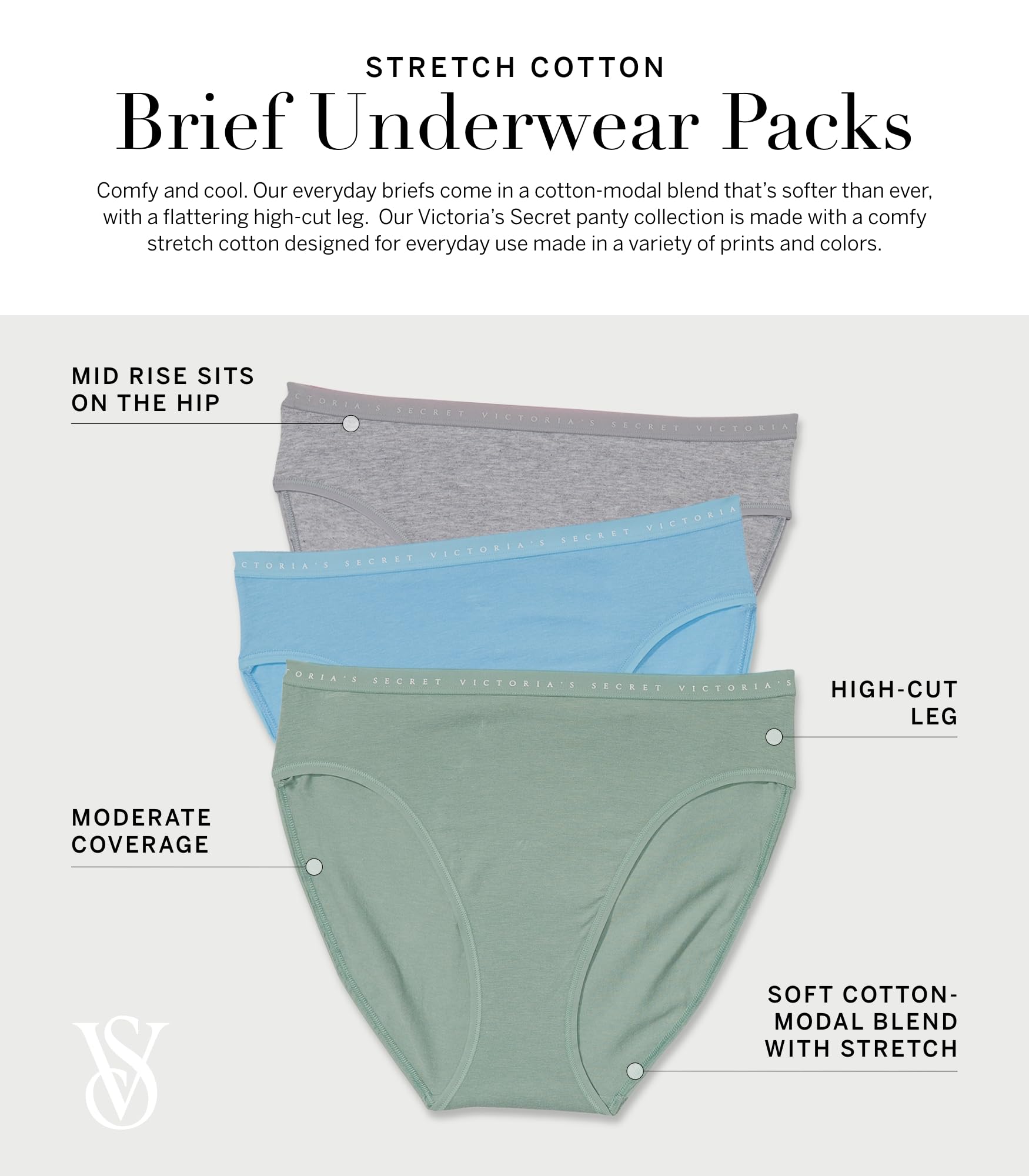 Foto 4 pulgar | Braguita De Algodón Victoria's Secret Core Mr Brief Gen Bundle C001 - Venta Internacional.