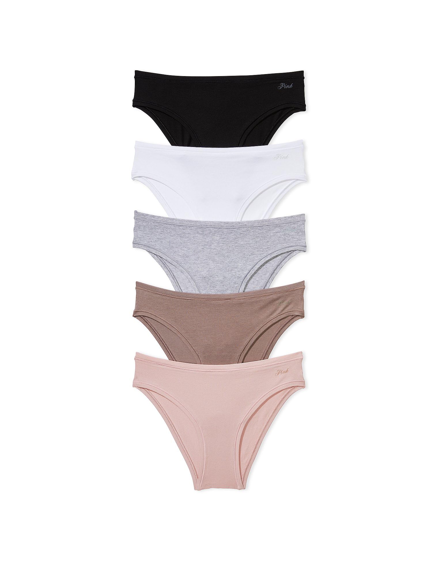 Foto 1 | Pack Panty Victoria's Secret De Algodón Rosa Con Estampado De Mejillones Para Mujer - Venta Internacional.