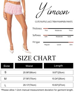 Foto 6 | Pantalones Cortos Bloomers Yimoon Lolita Con Volantes, Color Rosa Hada, Para Mujer - Venta Internacional.