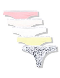 Foto 1 | Tanga para Mujer Tommy Hilfiger Multicolor Paquete de 5 - Venta Internacional