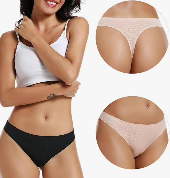Foto 5 pulgar | Xtellar Ropa Interior Para Mujer: Tangas De Lencería Modernas  Sin Costuras  Pack De 5  Suavidad Y Flexibilidad Ini