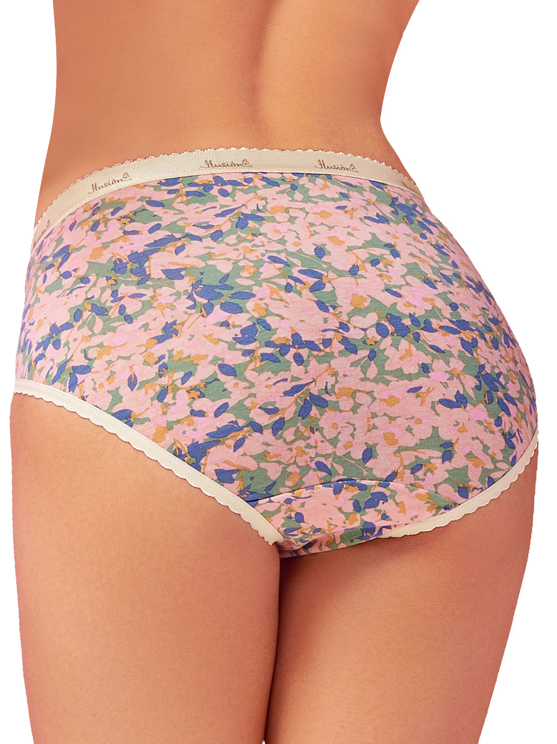 Foto 5 pulgar | Paquete De 3 Panties Altas Ilusión 31343 Para Mujer