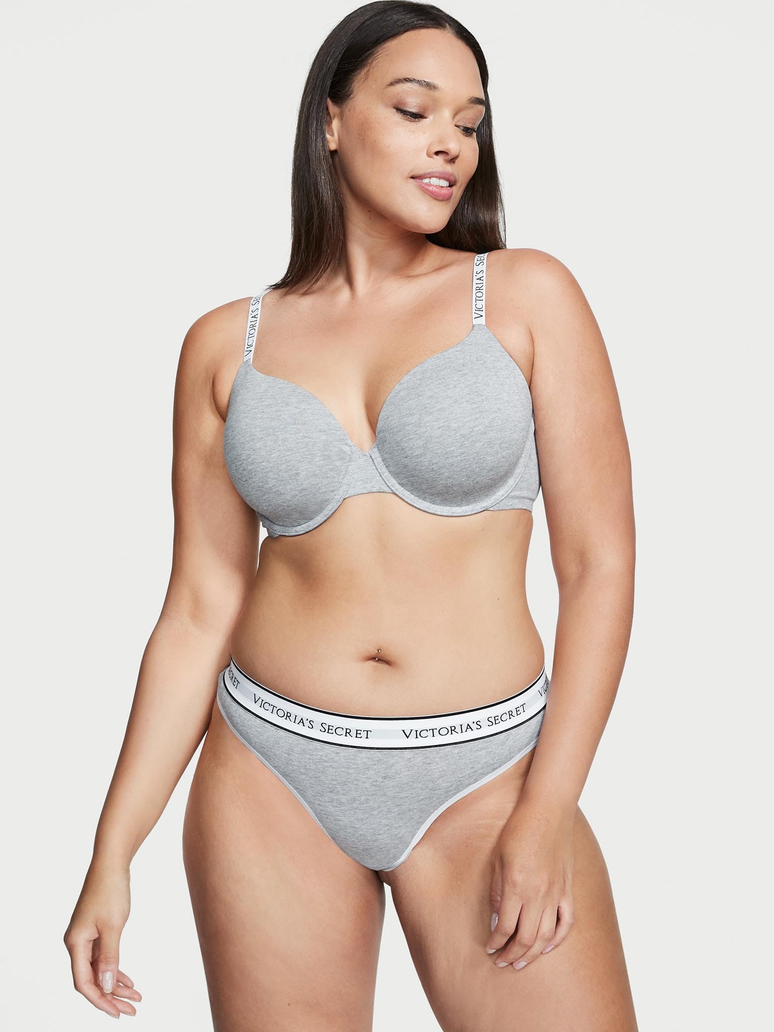 Foto 3 pulgar | Tanga De Algodón Con El Logotipo De Victoria's Secret, Paquete De 4 Unidades, Para Mujer - Venta Internacional.