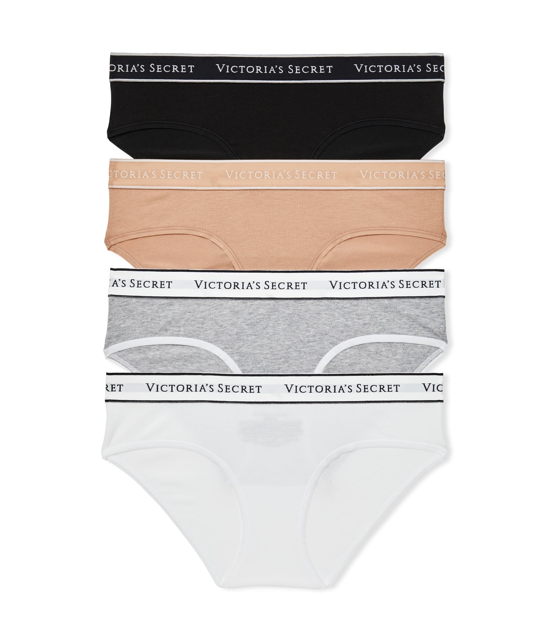 Foto 1 | Pack De Braguitas Victoria's Secret De Algodón Hiphugger Para Mujer, Paquete De 4 - Venta Internacional.