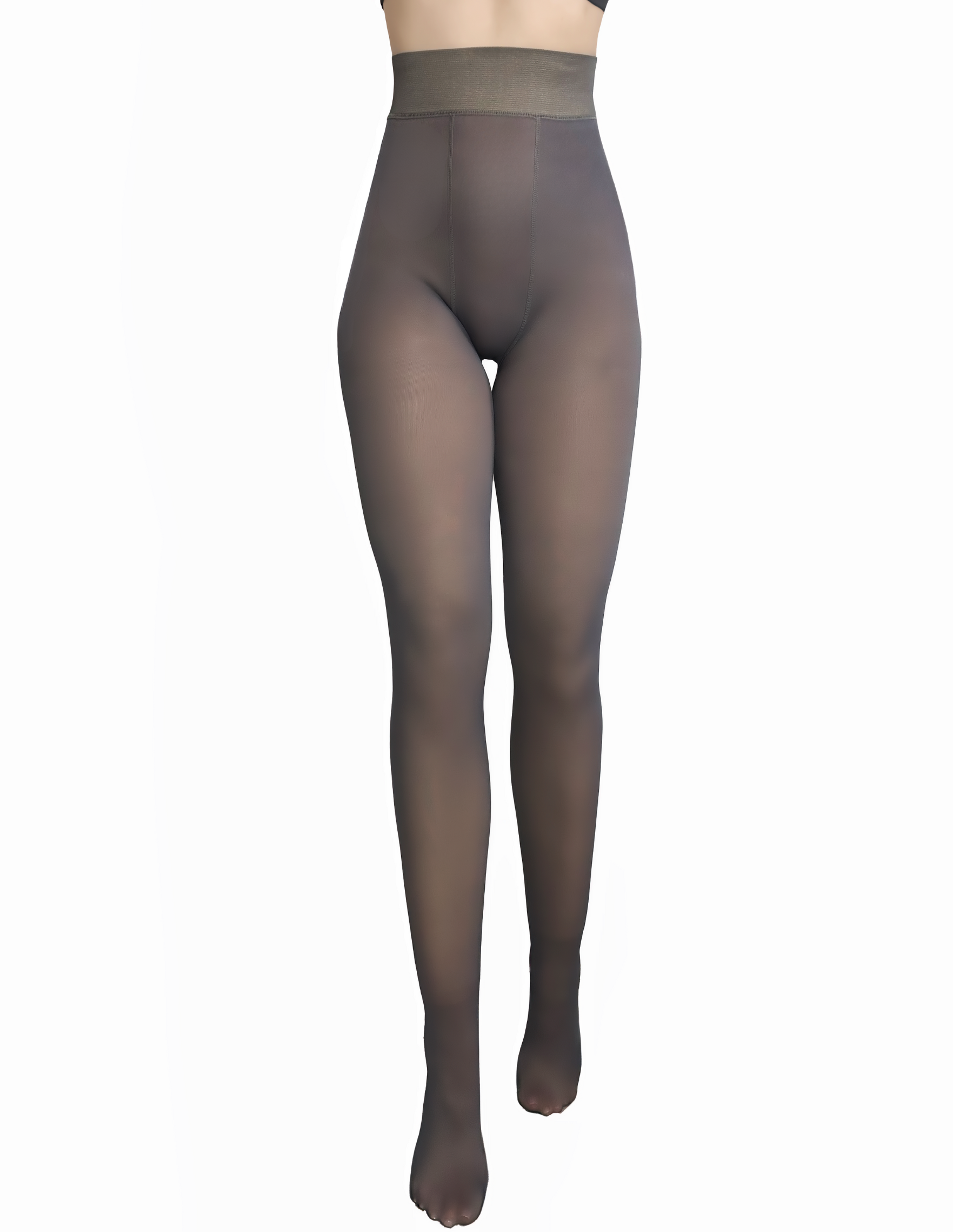 Foto 2 | Set de 2 Pantimedias Térmicas Negro y Gris para Mujer
