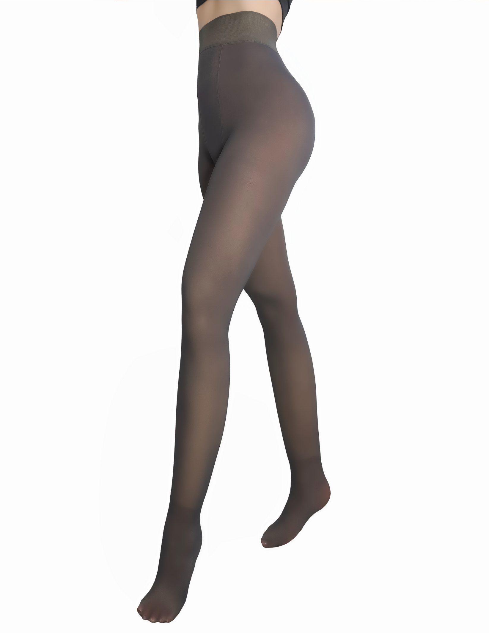 Foto 3 | Set de 2 Pantimedias Térmicas Negro y Gris para Mujer