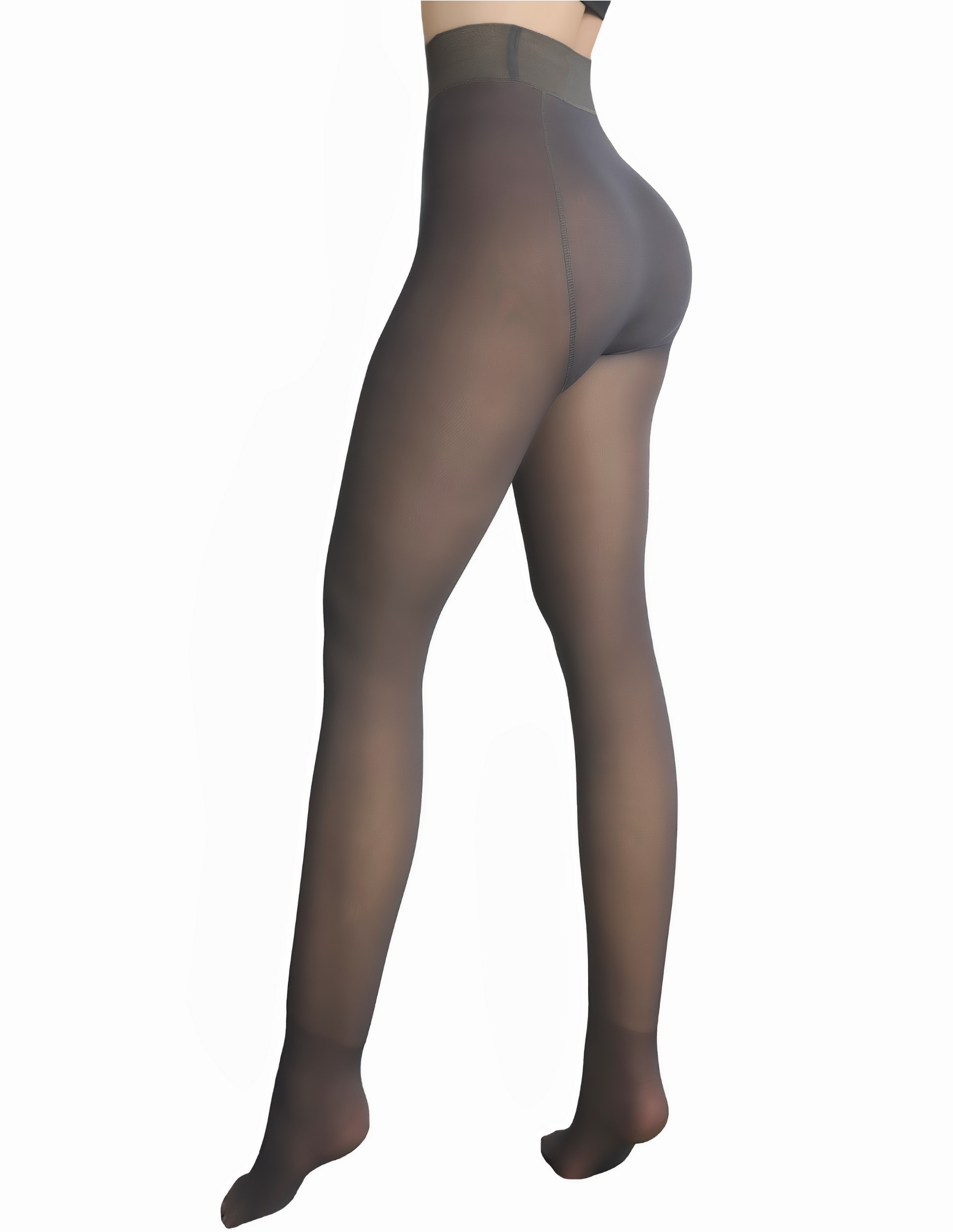 Foto 5 pulgar | Set de 2 Pantimedias Térmicas Negro y Gris para Mujer