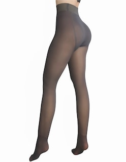 Foto 4 | Set de 2 Pantimedias Térmicas Negro y Gris para Mujer