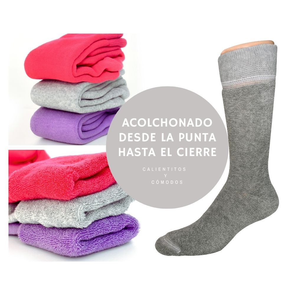 Foto 3 pulgar | Calcetín Térmico Specialized Socks de Algodón 3 Pares Multicolor para Mujer