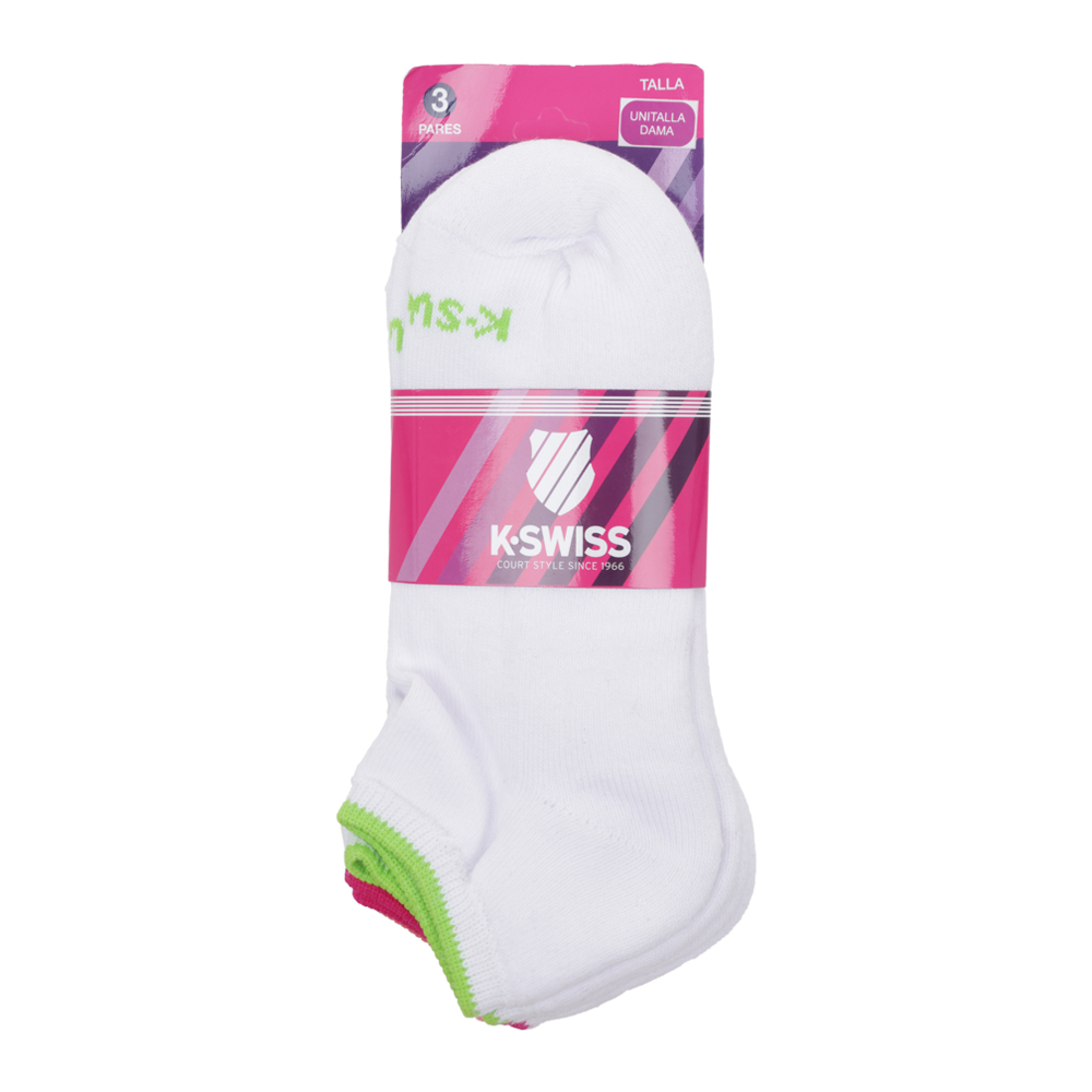 Foto 3 | Set de Tines Deportivos K-swiss 3 Pares para Mujer