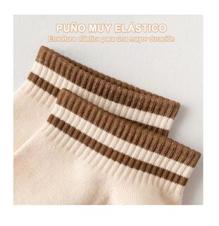 Foto 2 | Calcetines Transpirables Alta Calidad 5 Pares Para Mujer Color: Estilo 1