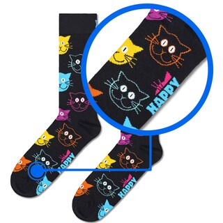 Foto 3 | Calcetines Happy Socks Diseño Gatitos Unisex