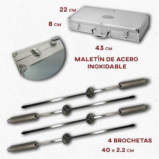 Foto 2 | Utensilios para Barbacoa Rd Royal Cook 10 pz de Acero Inoxidable