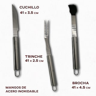 Foto 3 | Utensilios para Barbacoa Rd Royal Cook 10 pz de Acero Inoxidable