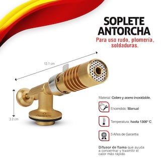 Foto 2 | Soplete Tipo Antorcha con Dos Tipo de Flama para Soldar