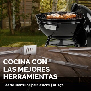 Foto 5 | Set de Utensilios Parrillero Avera Ada31 color Plata