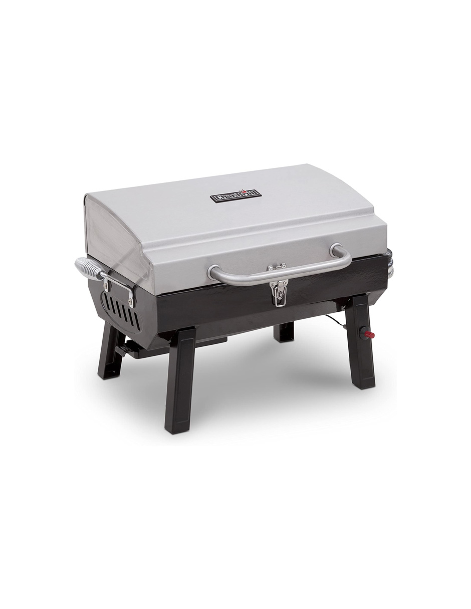 Parrilla Portátil Gas Propano Char-Broil 465640214 color Gris 1 Quemador de Acero Inoxidable