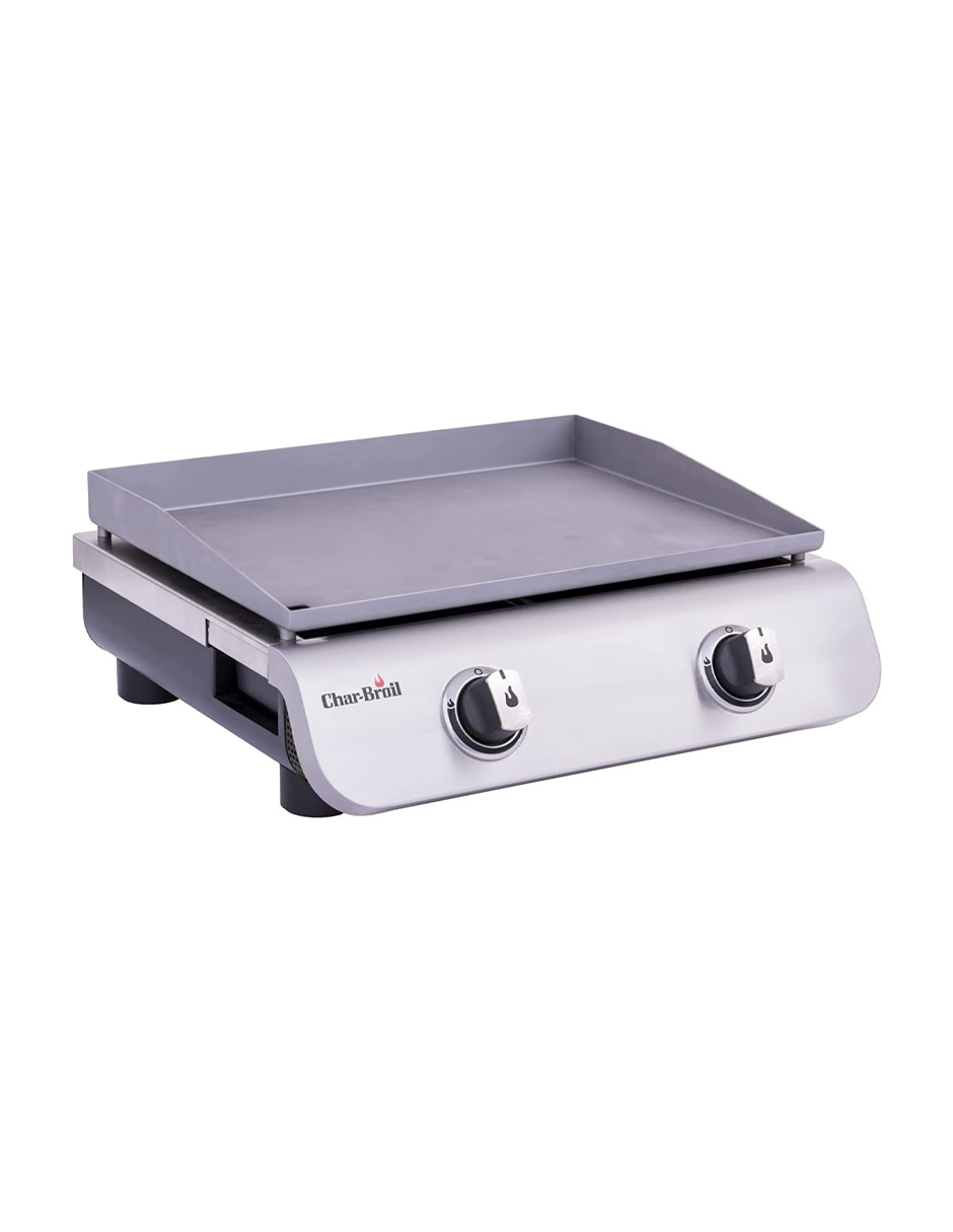 Foto 1 | Plancha de Mesa Char-Broil 19952085 color Plata a Gas 2 Quemadores Patas Ajustables